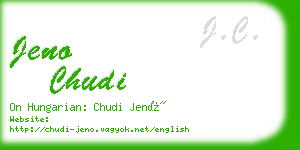 jeno chudi business card